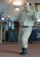 Zev demonstrating dance steps