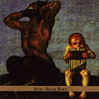 Album cover: Lovely painting of the devil trying not to hear a child blowing panpipes